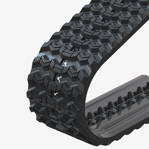 Nissitrac Skid Steer Loader Rubber Track Lug Pattern Z